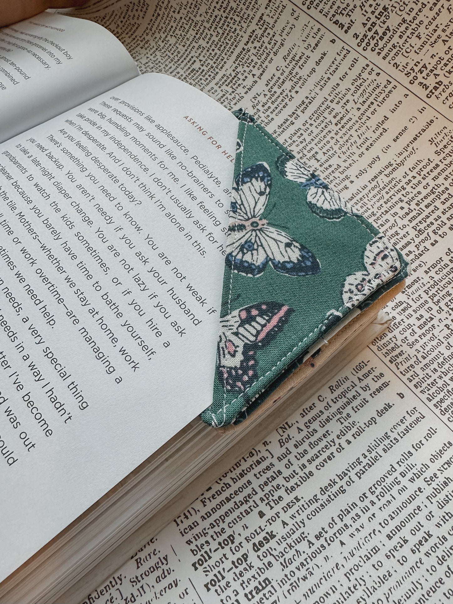 butterfly corner bookmark