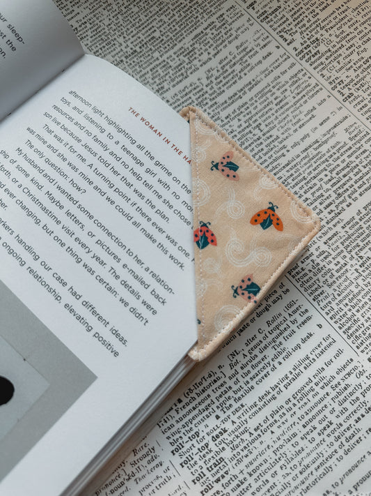 lady bug corner bookmark